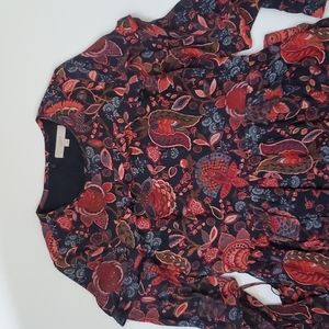 Ruffle paisley dress